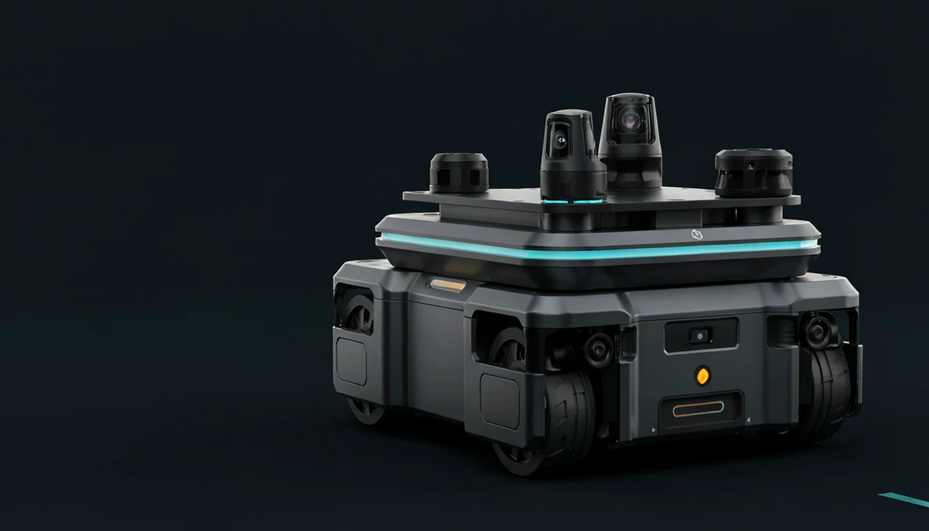 Industrial realistic concept of the AMR mobile platform